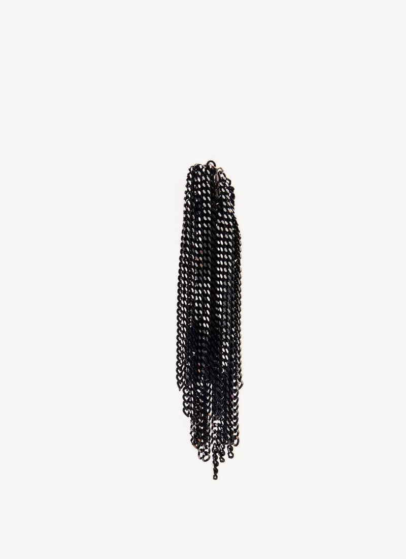 Helene Zubeldia - Earrings Chain Clips - Black - Woman