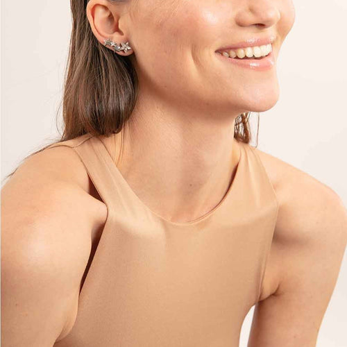 Helene Zubeldia - Star Earrings - Silver - Woman
