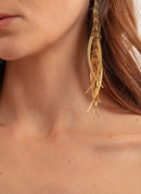 Aris Geldis - Boucles D'Oreilles Longues Pendantes - Yellow Gold - Femme