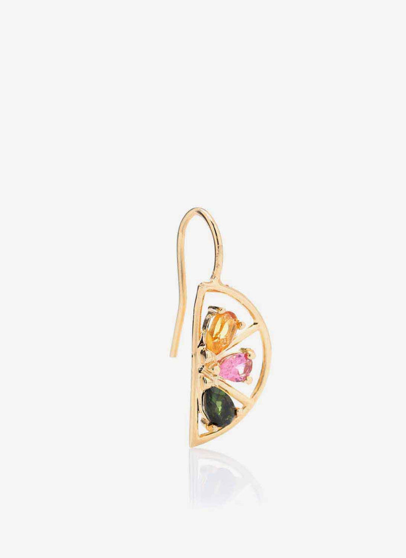 Aliita - Boucles D'Oreilles Media Naranja Trio - Yellow Gold - Femme