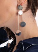 Saskia Diez - Boucles D'Oreilles Paillettes - Silver - Femme