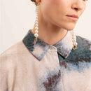 Joanna Laura Constantine - Pearl Knot Pendant Earrings - Gold - Woman