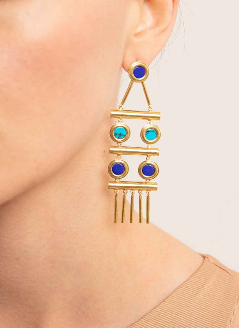 Joanna Laura Constantine - Boucles D'Oreilles Tribal - Yellow Gold - Femme