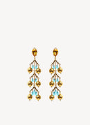 Aris Geldis - Triple Dome Earrings - Blue,Gold - Woman