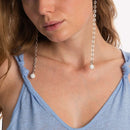 Saskia Diez - White Beard Earrings - Silver - Woman