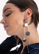 Saskia Diez - Boucles D'Oreilles Paillettes - Argent - Femme - Imparfait