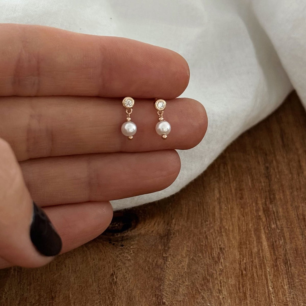 Boucles D’Oreilles Marte - Doré - Perle