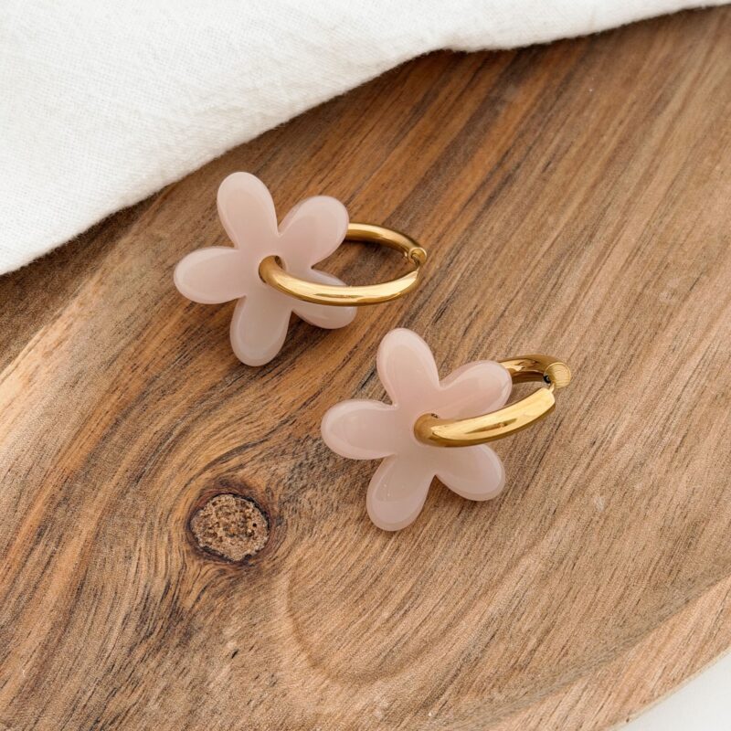 Boucles D'Oreilles Zara - Doré Vieux Rose