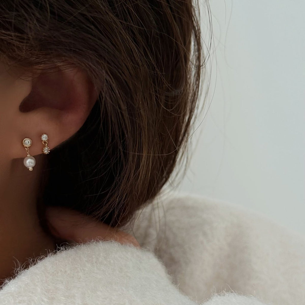 Boucles D’Oreilles Marte - Doré - Perle