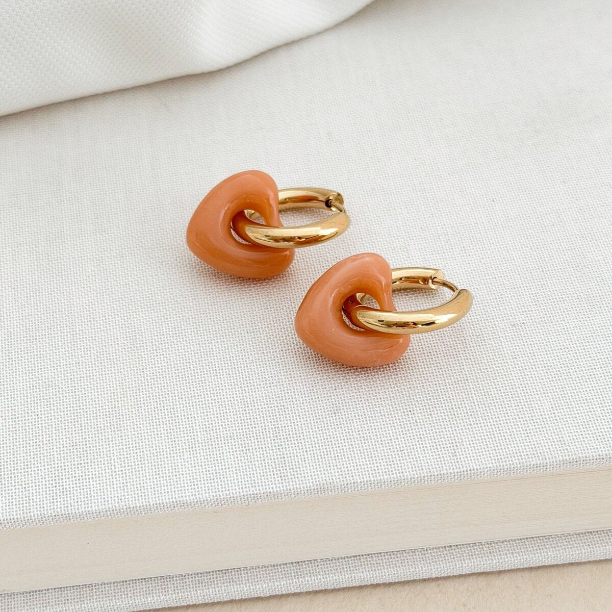 Misha Earrings - Peach