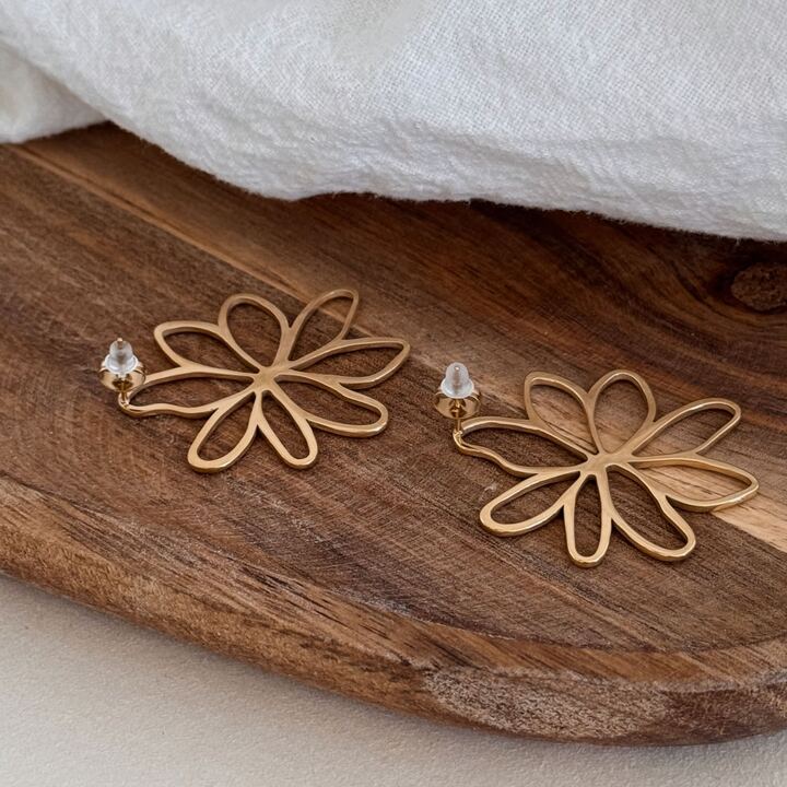 Boucles D'Oreilles Astrée - Doré