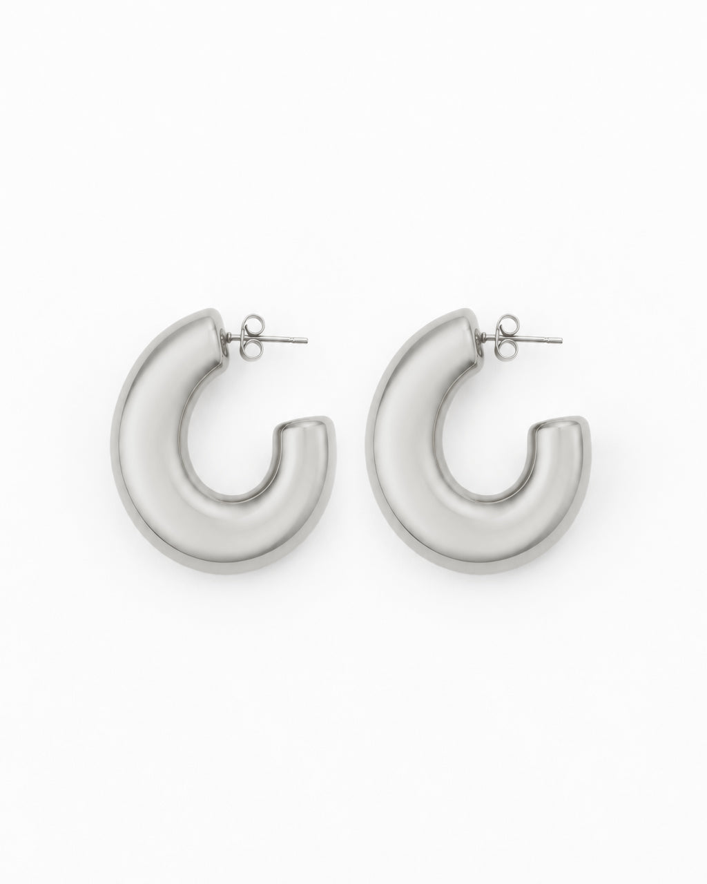 Boucles D'Oreilles Bulle - Argenté