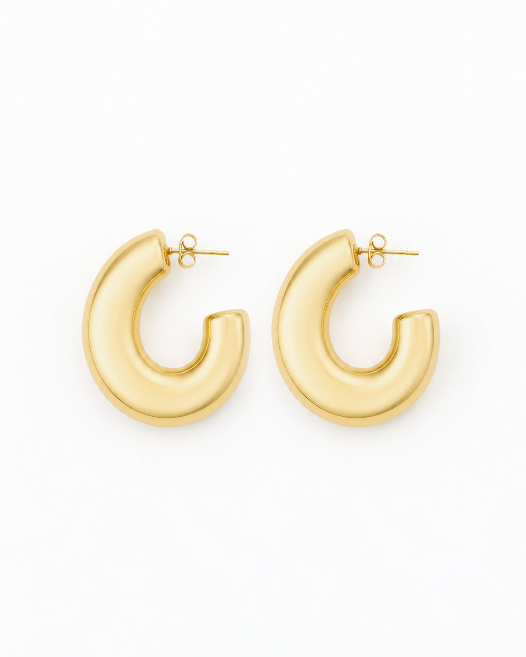 Boucles D'Oreilles Bulle - Doré