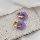 Boucles D'Oreilles Flory - Violet