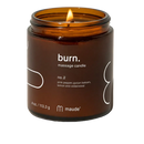 Bougie de Massage - Burn - Maude - baies roses - citron - bois de cedre