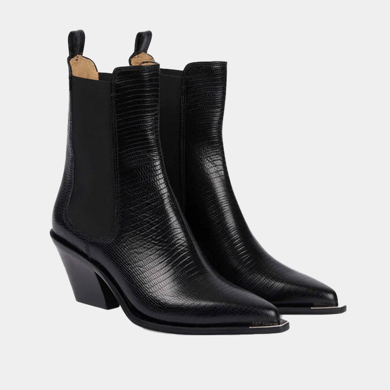 Boots Barbara Bui Bounty - Cuir Python Noir