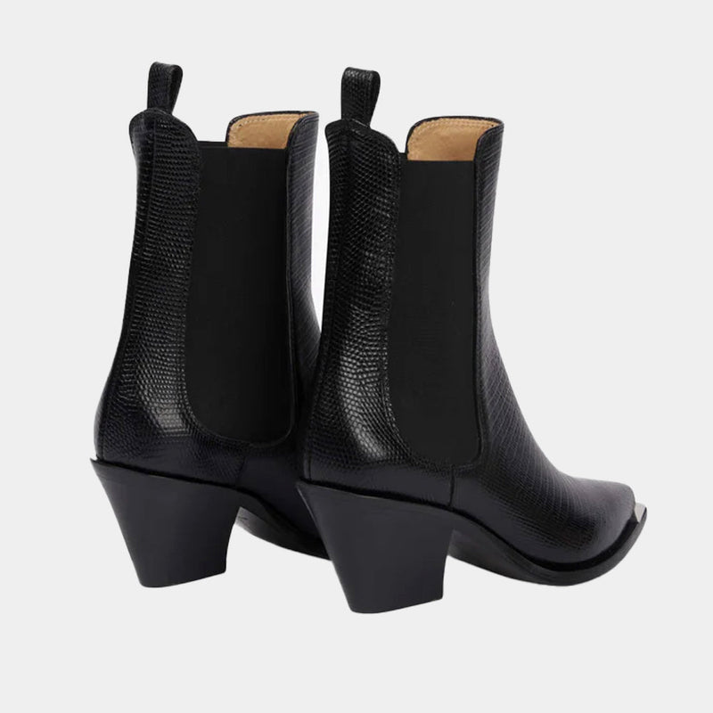 Boots Barbara Bui Bounty - Cuir Python Noir