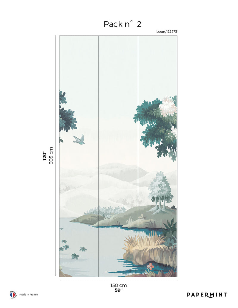 Fresque Bourgogne - Bleu Des Champs