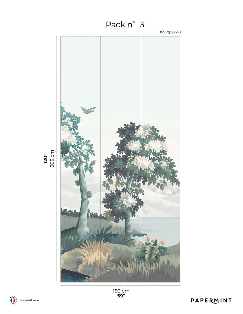 Fresque Bourgogne - Bleu Des Champs