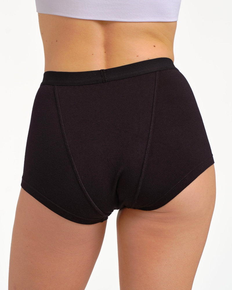 Boxer menstruel noir