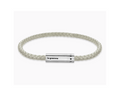 Beige leather cable bracelet 7g