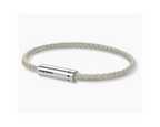 Beige leather cable bracelet 7g