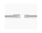 Beige leather cable bracelet 7g
