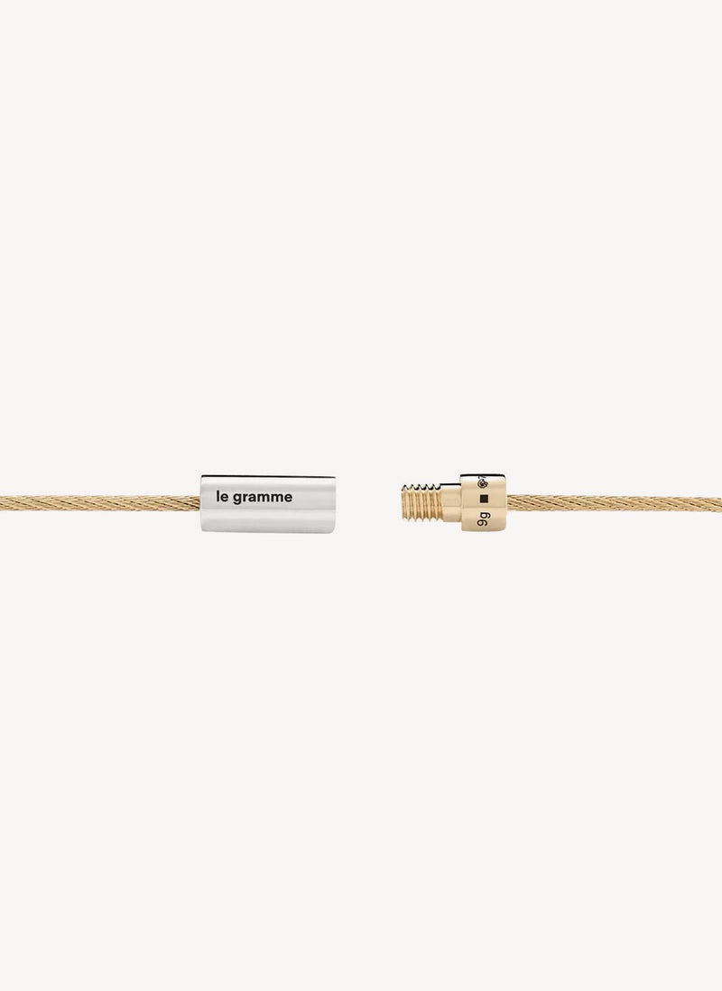 Le Gramme - Bracelet Cable Le 9 G - Silver - Homme