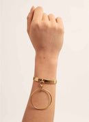 Helene Zubeldia - Bracelet Jonc Breloque - Yellow Gold - Femme