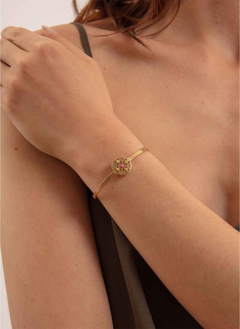 Camille Enrico - Bracelet Palenque - Gold Pink - Femme