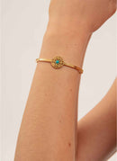 Camille Enrico - Bracelet Palenque - Gold Turquoise - Femme