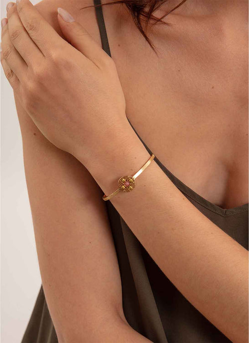 Camille Enrico - Bracelet Palenque - Gold Pink - Femme