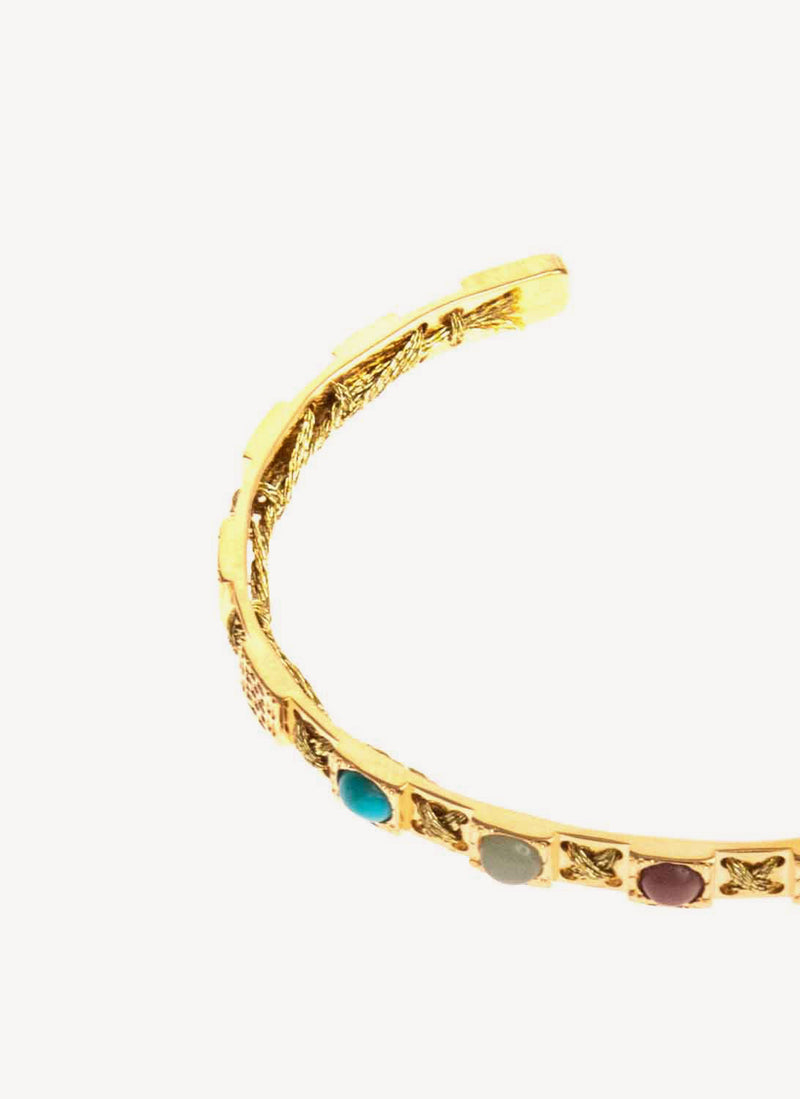 Camille Enrico - Bracelet Pina - Gold Multistones - Femme