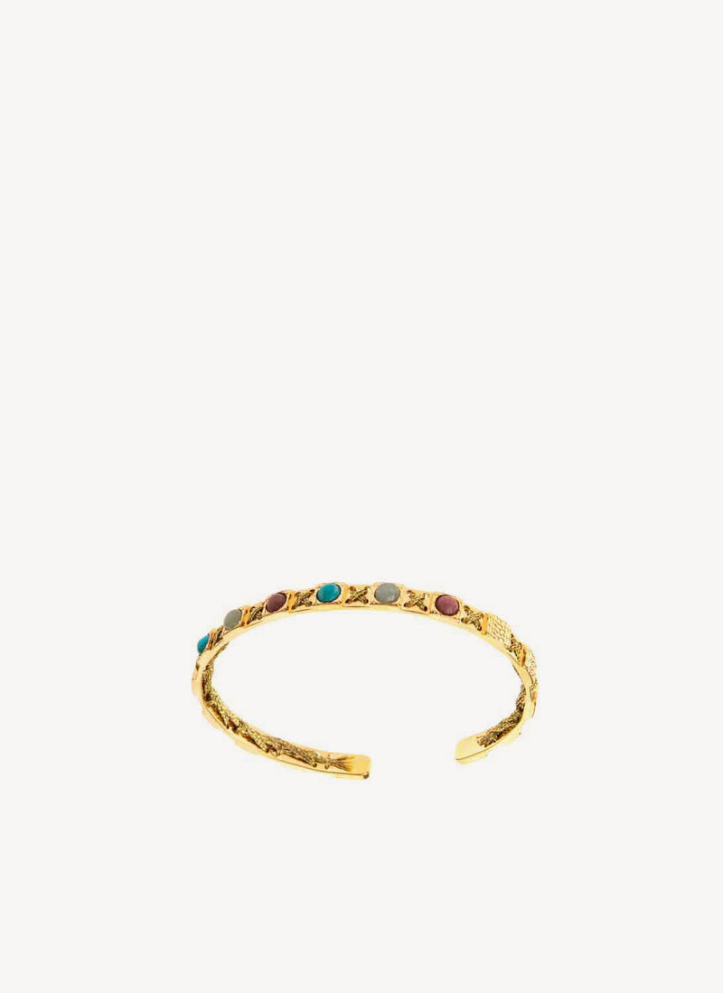 Camille Enrico - Bracelet Pina - Gold Multistones - Femme