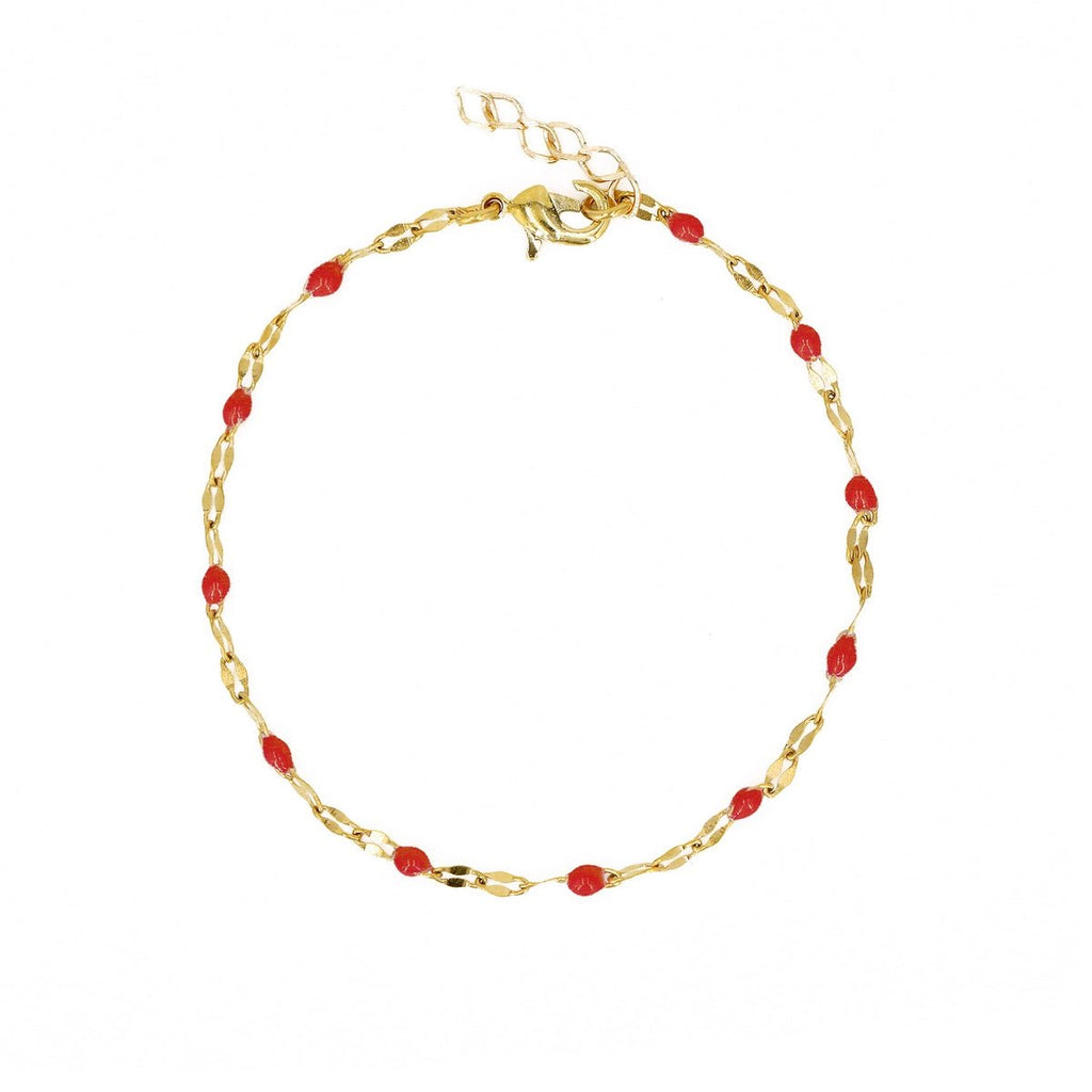 Bracelet Tuttifrutti - Or / Rouge