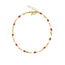 Nilaï - Pulsera Tuttifrutti - Oro / Rojo