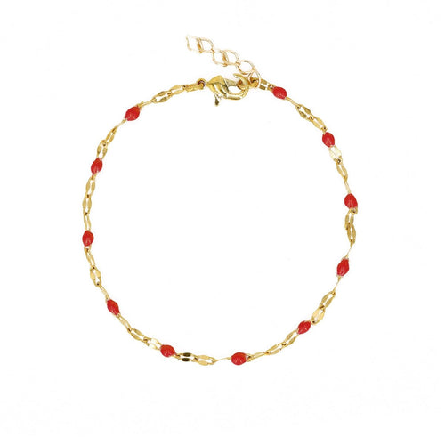 Bracelet Tuttifrutti - Or / Rouge