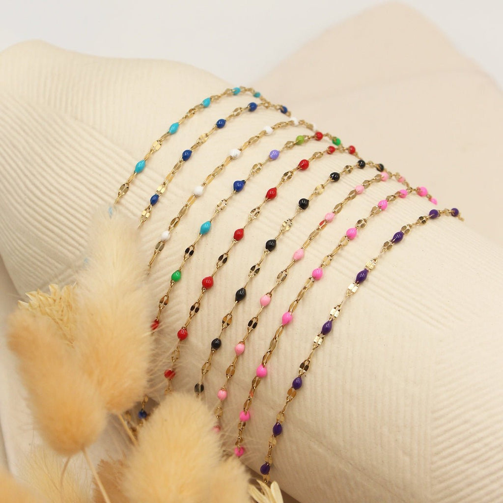 Bracelet Tuttifrutti - Or / Rouge