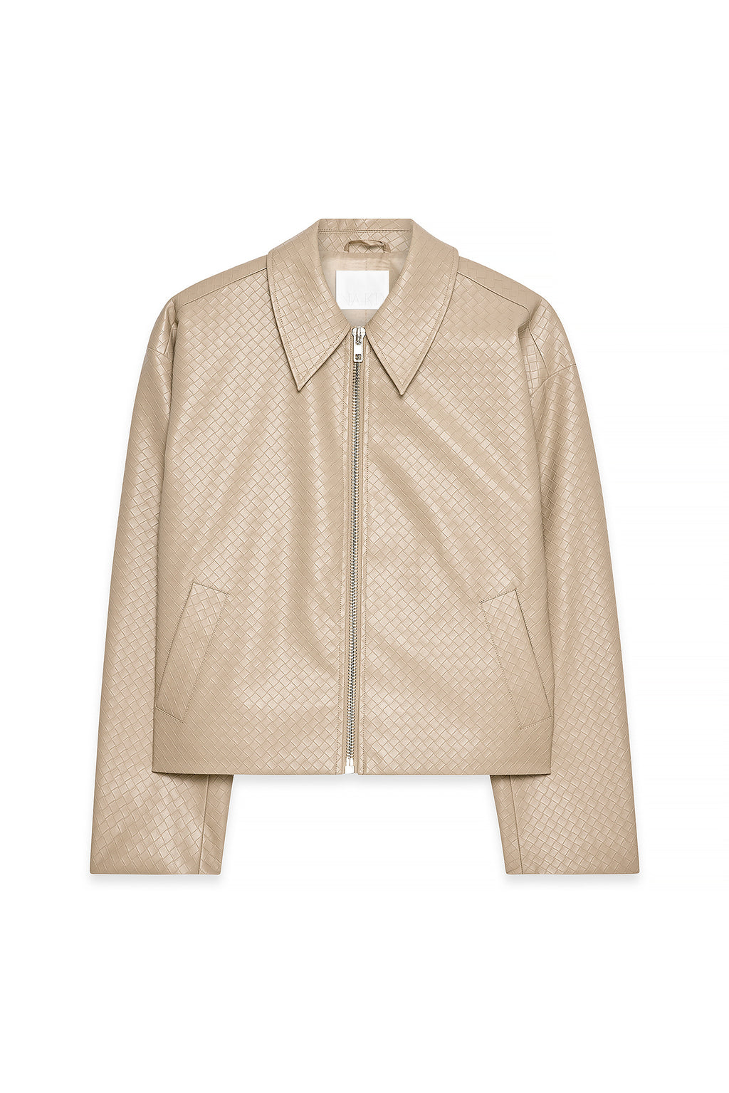 Braided PU Jacket - Beige