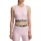 Biustonosz sportowy Heatgear Rib Tank - Różowy - Kobieta