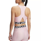 Biustonosz sportowy Heatgear Rib Tank - Różowy - Kobieta