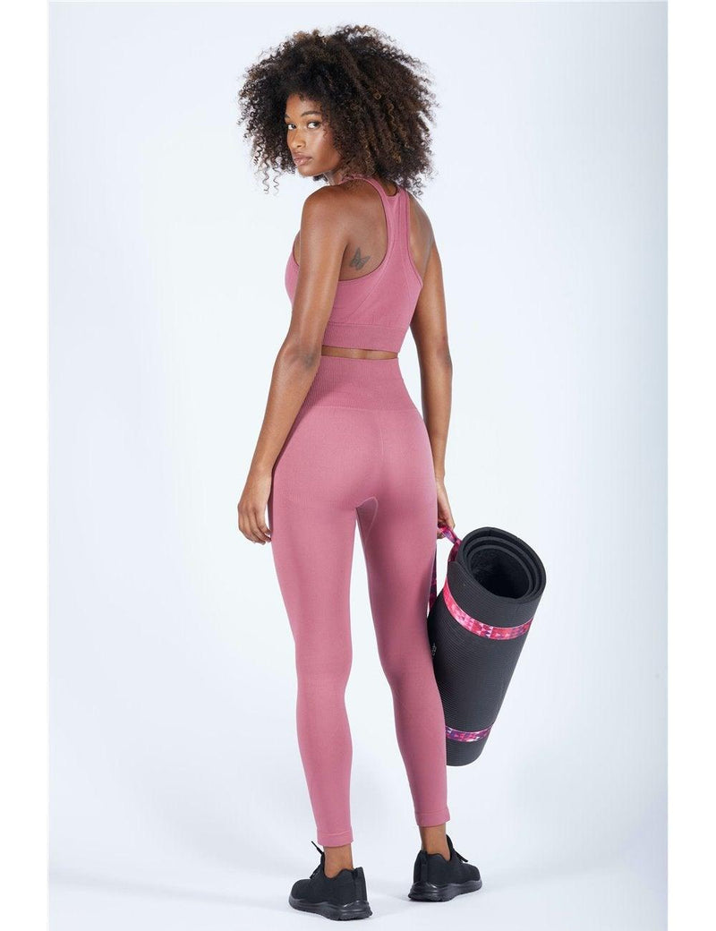 Haut Sport Femme rose vu de dos
