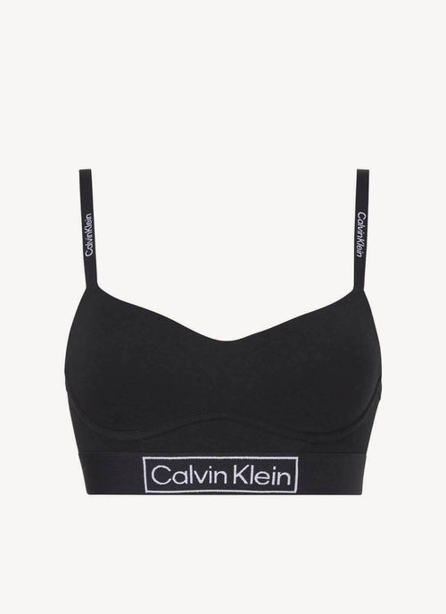 Calvin Klein - Brassière Fines Bretelles Reimagined Heritage - Black - Femme