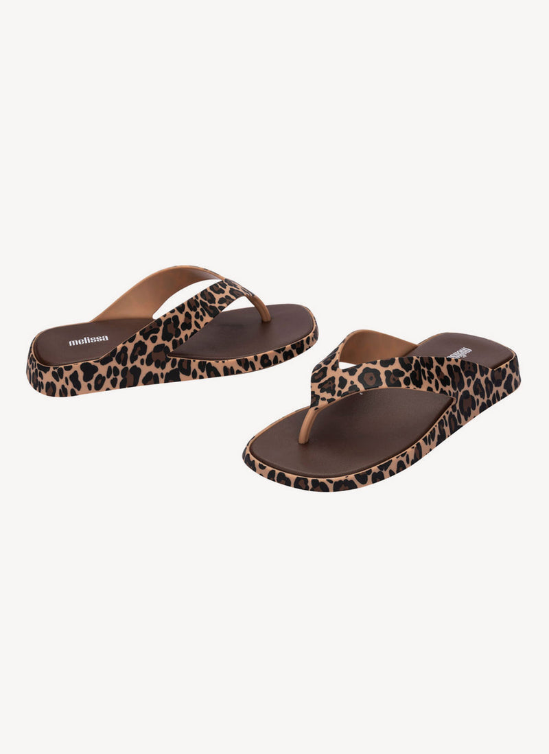 Melissa - Sandales Brave Flip Flop - Noir/Beige - Femme