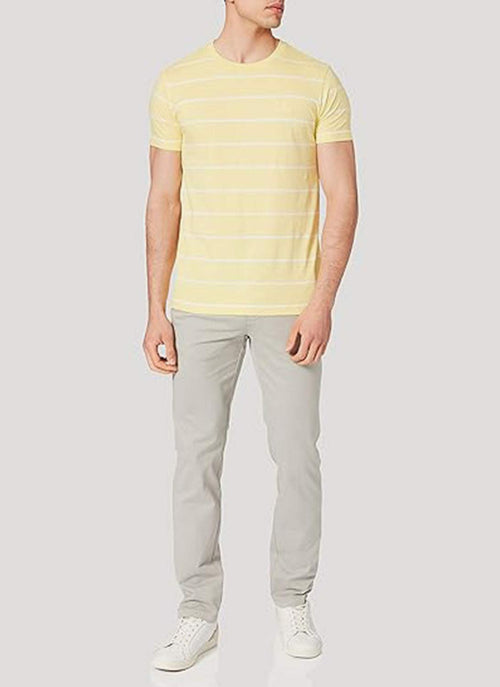 Gant - Tee-Shirt Breton Stripe - Brimstone Yellow - Homme