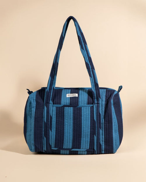 Sac À Langer Sunee - Rayures Ultra Bleu