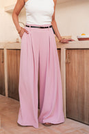 BROOKE Rose - Pantalon Palazzo
