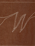 Le Pantalon De Menuisier En Denim Marron