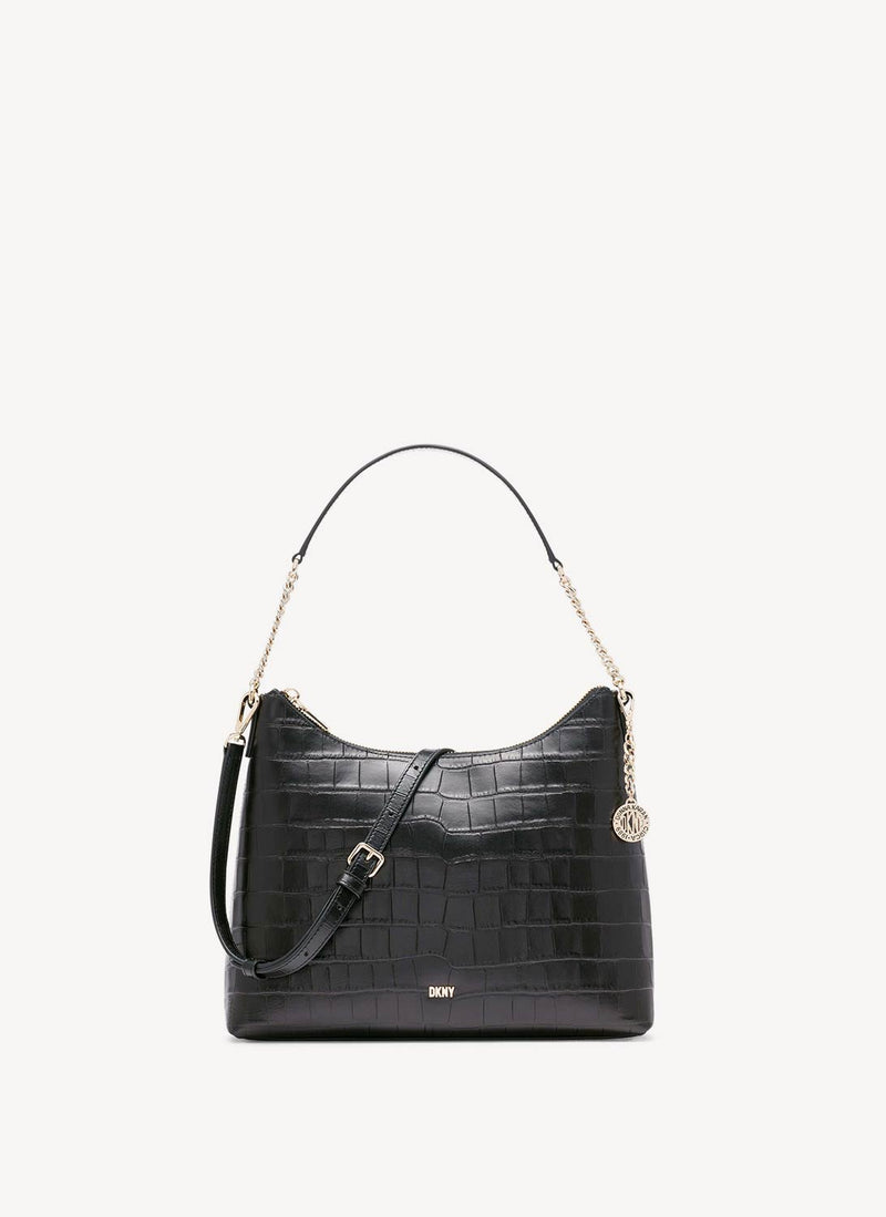 Dkny - Bryant Conv Hobo - Noir/ Or - Femme