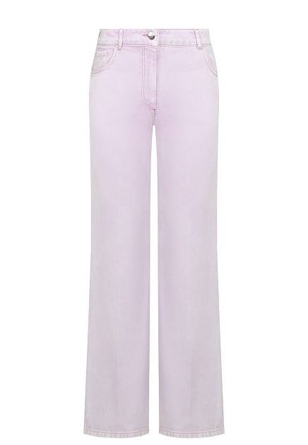 Jean Avec Broderies - Lilas - Femme